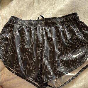 Nike Black and White Athletic Shorts Lightweight Performance